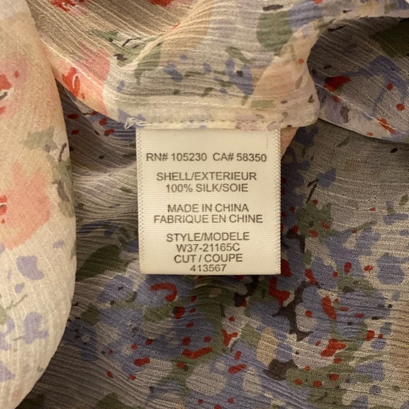 Joie floral print silk blouse - Picture 4 of 6